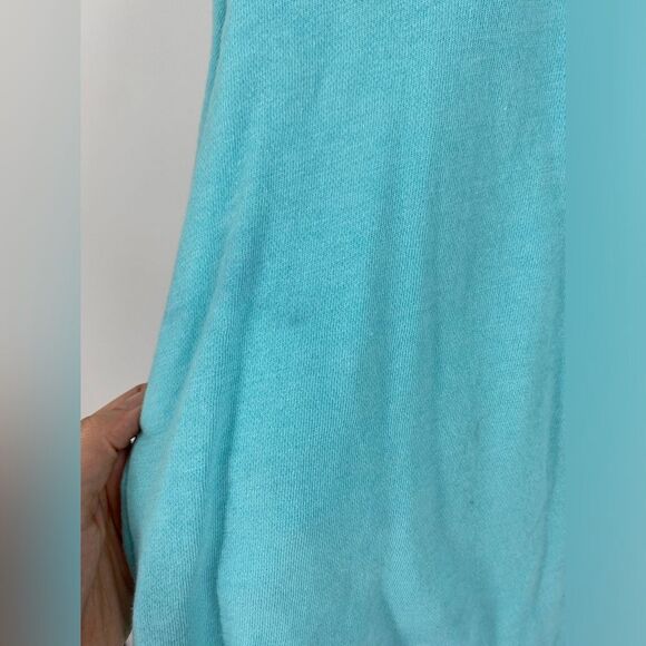 Victoria's Secret PINK Aqua Long Sleeve Top Oversized size M - Picture 3 of 4